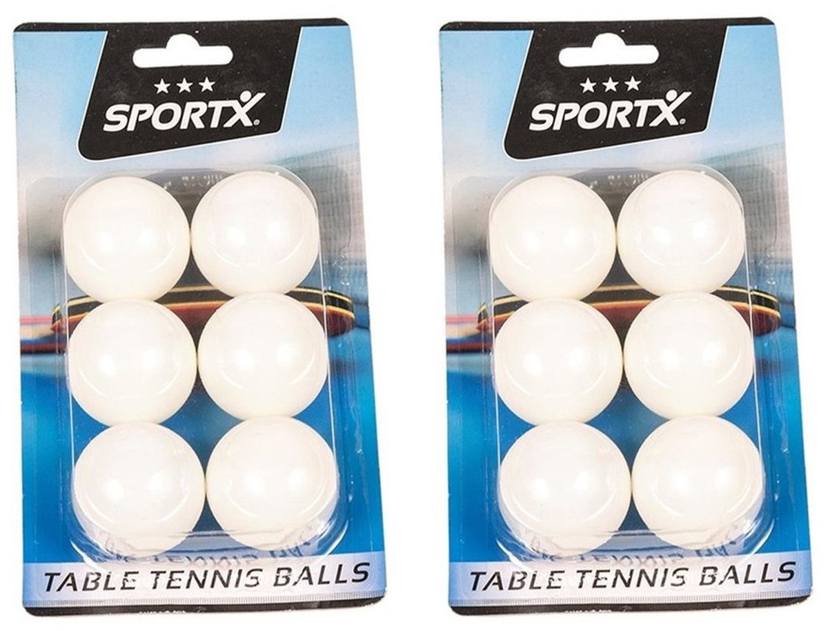 SportX Tafeltennis ballen - 48x st - 40 mm - ping pong balletjes - pingpongballen - speelgoed