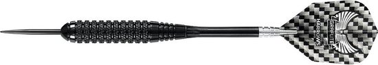 2x Set van 3 dartpijlen Black Arrow 23 grams - Darten/darts sport artikelen pijltjes messing - Kinderen/volwassenen — afbeelding 2
