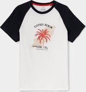 Tiffosi-jongens-t-shirt-Mayotte-kleur: zwart, wit-maat 164