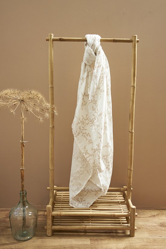 Meyco Baby Branches swaddle - 2-pack - hydrofiel - sand - 120x120cm van Meyco — afbeelding 3