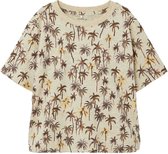 Name it t-shirt jongens - beige - NMMhany - maat 110