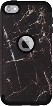 Peachy Armor Hoesje Anti-dust Marble iPod Touch 5 6 7 - Zwart marmer