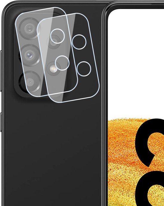 Camera Screenprotector geschikt voor Samsung Galaxy A33 - Gehard Glas Beschermglas Tempered Glass Screen Protector - 2 Stuks