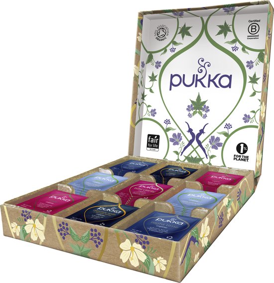 Pukka Kruidenthee - Thee - Relax Selectie Cadeaubox - 45 theezakjes - 9 smaken - Het ideale Moederdag Cadeau - Geschenkverpakking