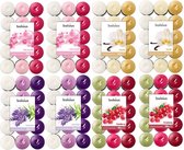 Bolsius - Bougies chauffe-plat parfumées - Multi senteurs & couleurs - 270 pièces