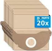 Dparts sac d'aspirateur karcher wd2 - 20 pièces - sacs d'aspirateur en papier robustes - Remplacement 6.904-322.0 sacs karcher WD 2 - MV2 - A2004 - WD 2.200 - 2.210 - 2.240 - 2.250