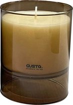 Gusta - Bougie parfumée - Bois de cèdre - Marron - ø9x11.5cm
