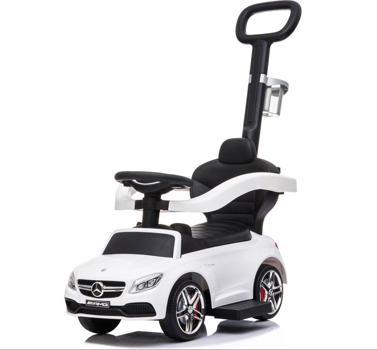 Loopauto Mercedes met geluid Meegroeiend Wit