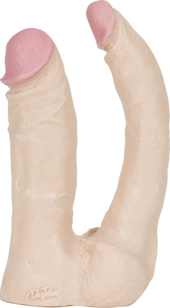 Goedkoopste Doc Johnson The Naturals realistische dildo The Naturals - Double Penetrator beige - 16 cm