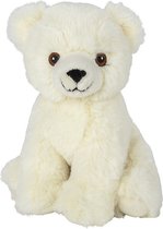 Pluche knuffel ijsbeer van 16 cm - Speelgoed knuffeldieren ijsberen