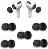Oordopjes geschikt voor Apple Airpods Pro - Airpods Pro tips - Airpods Pro vervanging tips - 5 paar oordopjes geschikt voor Airpods Pro - Medium / Zwart