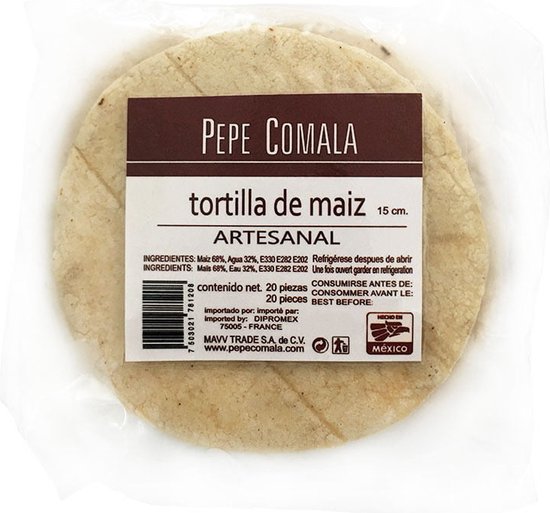 Pepe Comala Mais Tortillas 20 stuks