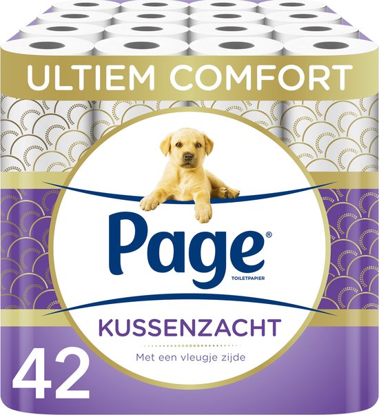 Page toiletpapier - 42 rollen - Kussenzacht wc papier (3-laags) - voordeelverpakking