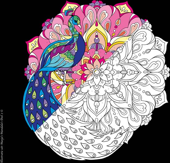Masja van den Berg - Kleuren op nummer - Masja’s Mandala's - mandala - kleurboek voor volwassenen