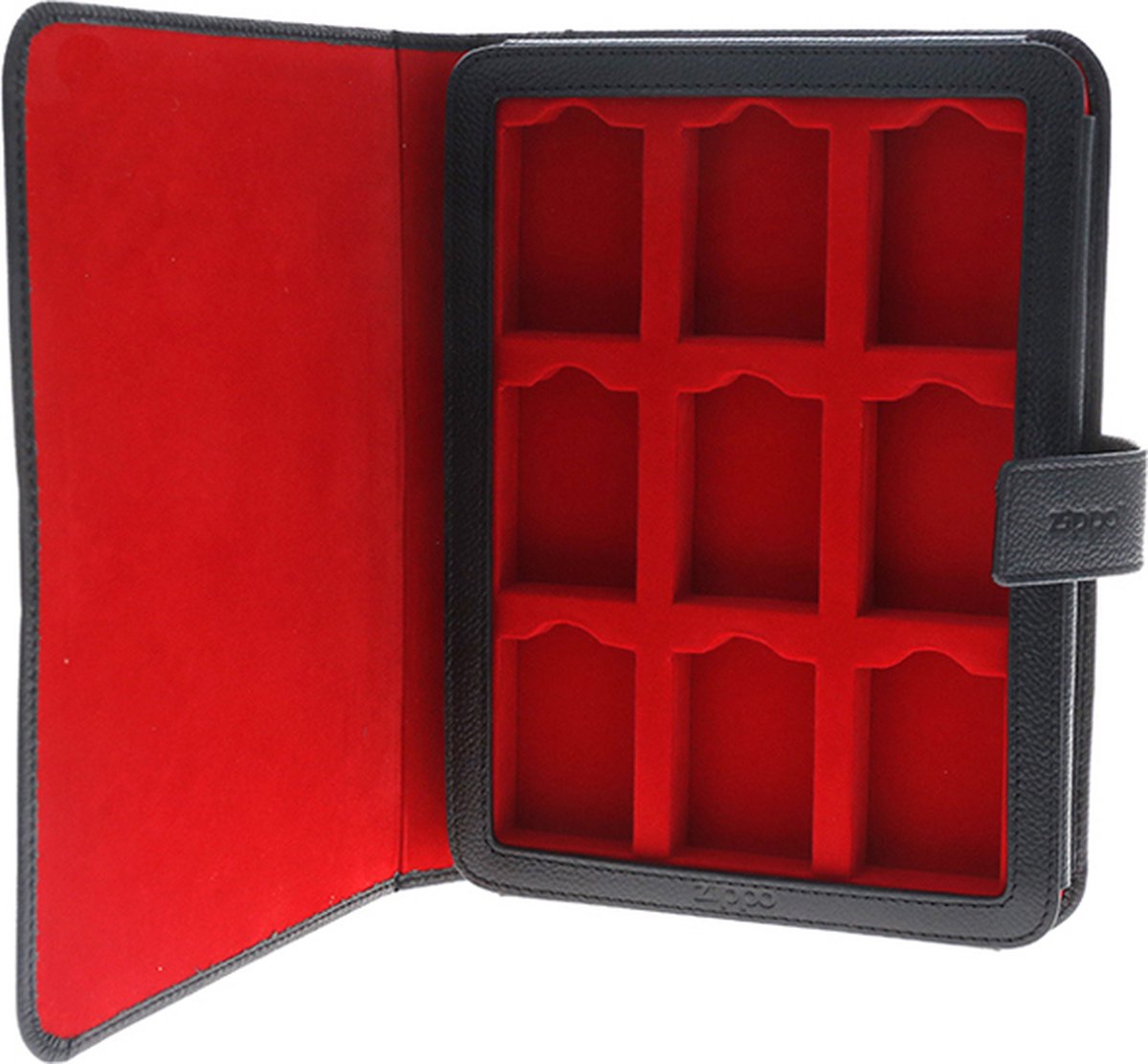 Zippo Lederen Zwarte Collectors Case voor 9 Zippo's