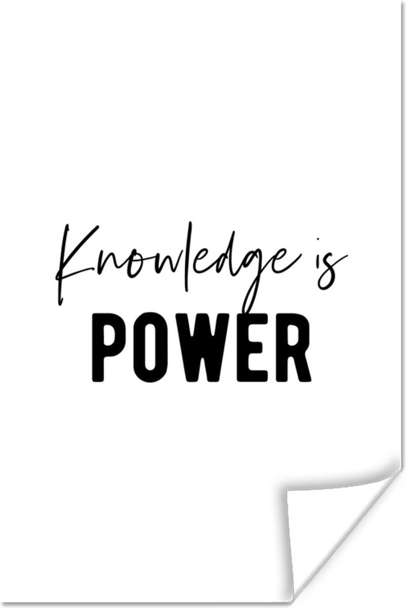 Poster Quote - Power - Studeren - 60x90 cm