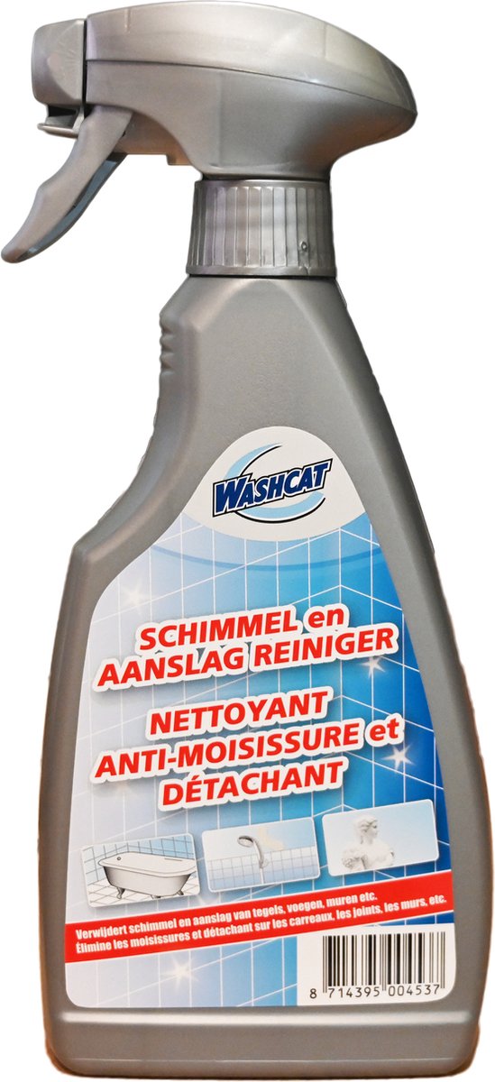 Schimmel en aanslag reiniger Washcat 1x 500 ML + sorbo spons bol
