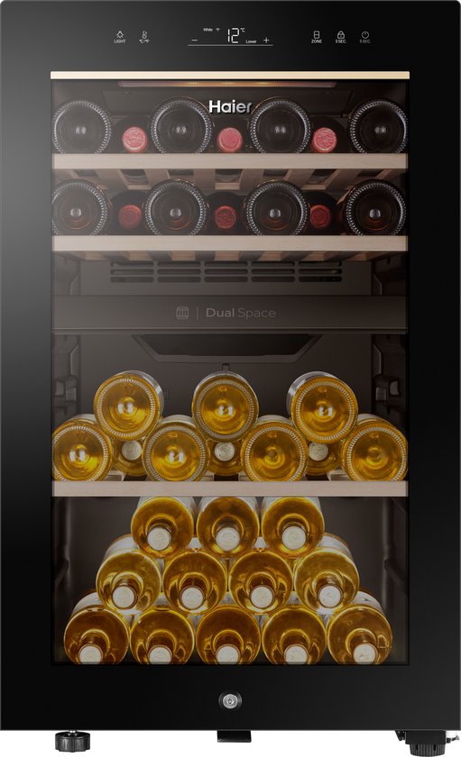 Koelkast: Haier HWS42GDAU1 - Wine Bank 50 Series 7 - 42 flessen, van het merk Haier