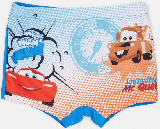 Disney Cars zwembroek - blauw - Lightning McQueen zwemboxer - maat 74