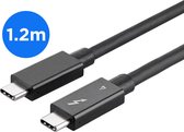 Vues USB-C naar USB-C Kabel - Thunderbolt 4 - 8K Video - Type C - Zwart - 1.2m