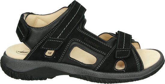 Ganter 257128 - Heren sandalen - Kleur: Zwart - Maat: 41