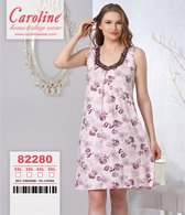 Caroline Nachthemd- Bloemenpatroon - Hoge Kwaliteit- Maat XL