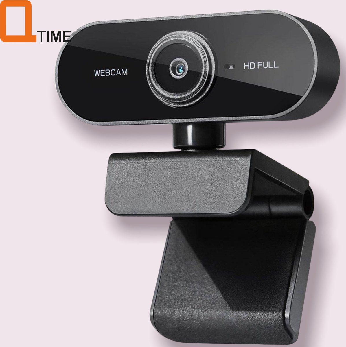 Webcam full HD (1080p) - Met microfoon - USB - Eenvoudige installatie - Vergaderen - School/werk/thuis- Windows & Mac
