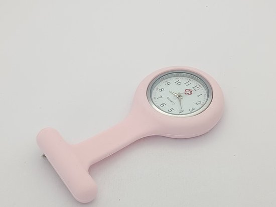 Verpleegster Horloge - Zusterhorloge - Siliconen - Licht Roze