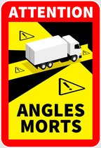 2x Attention! Angles Mort Sticker