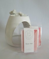 Waxmelt Rose Mist - Wax melt - Waxmelt - Wax Melts - Waxmelts - Geurkaars - Rose - Roos - Sandalwood - Fig - Mint  - Munt - Soja Wax