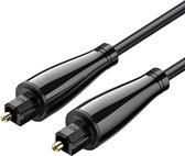 NÖRDIC TOS-213 Câble Fibre Optique Toslink SPDIF - Transmission Sonore Haute Qualité - 3m - Zwart