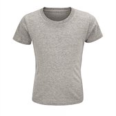 T-shirt kinderen - Grey Melange - 8 jaar