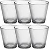 Set van 6x stuks water/sap glazen Benit 250 ml van glas - Drinkglazen - Waterglazen