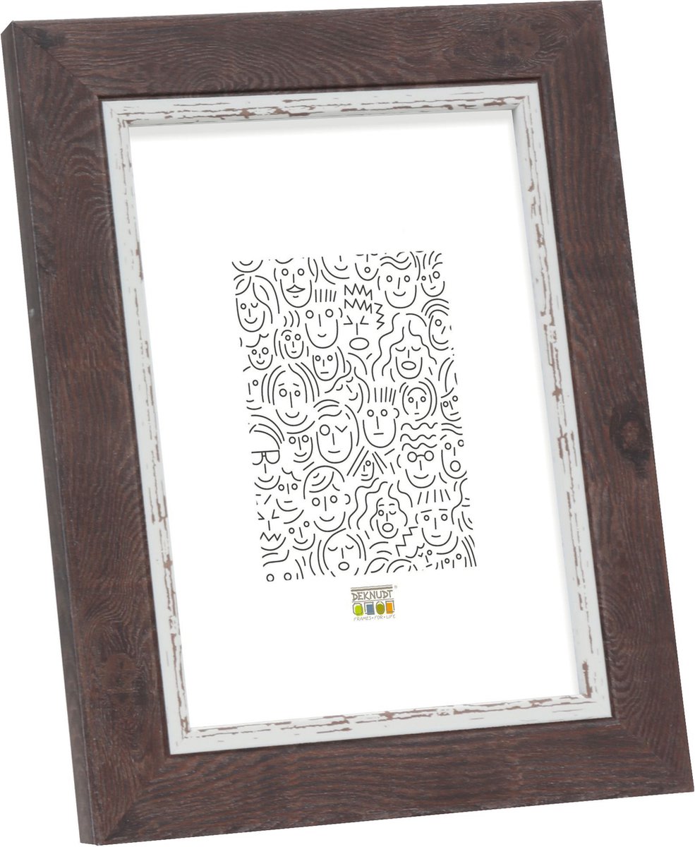Deknudt Frames fotolijst S45VY2 - bruine houttint - voor foto 20x28 cm