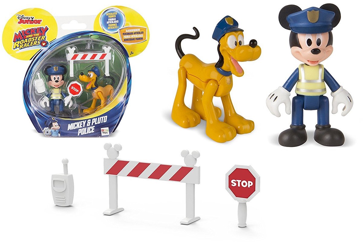 MICKEY ROADSTER RACERS Pack 2 beeldjes Mickey & Pluto