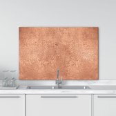 Crearreda – Metaal - Keuken achterwand – Spatscherm - Kookplaat Paneel Keuken Spatbescherming - Aluminium Metaal - Brons - 48 x 72 cm (HxL)