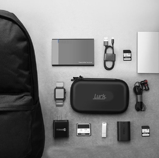 LURK® Accessoires & Harde schijf tas - Hardcase tasorganizer - Bag in Bag etui - Elektronica, gadget & accessoires wallet - - LURK®