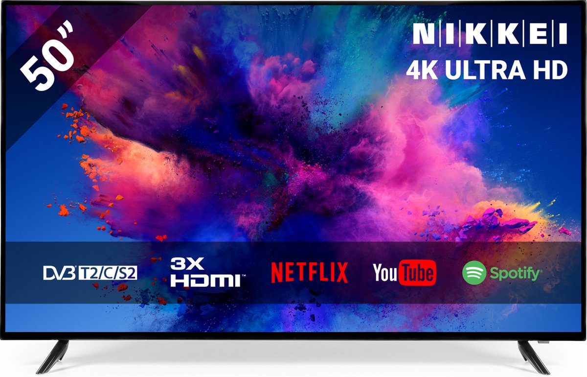 NIKKEI NU5018S Ultra HD / 4K 50 inch Smart TV | bol.com