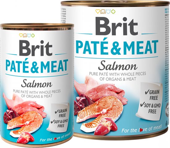 Brit Paté & Meat Salmon 400 g (6)