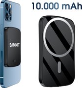 SAMMIT Powerbank 10000 mAh met Magsafe 15W -  Klein Ontworpen  - Magnetisch & Draadloos – Voor iPhone 12 & 13 - Powerbank