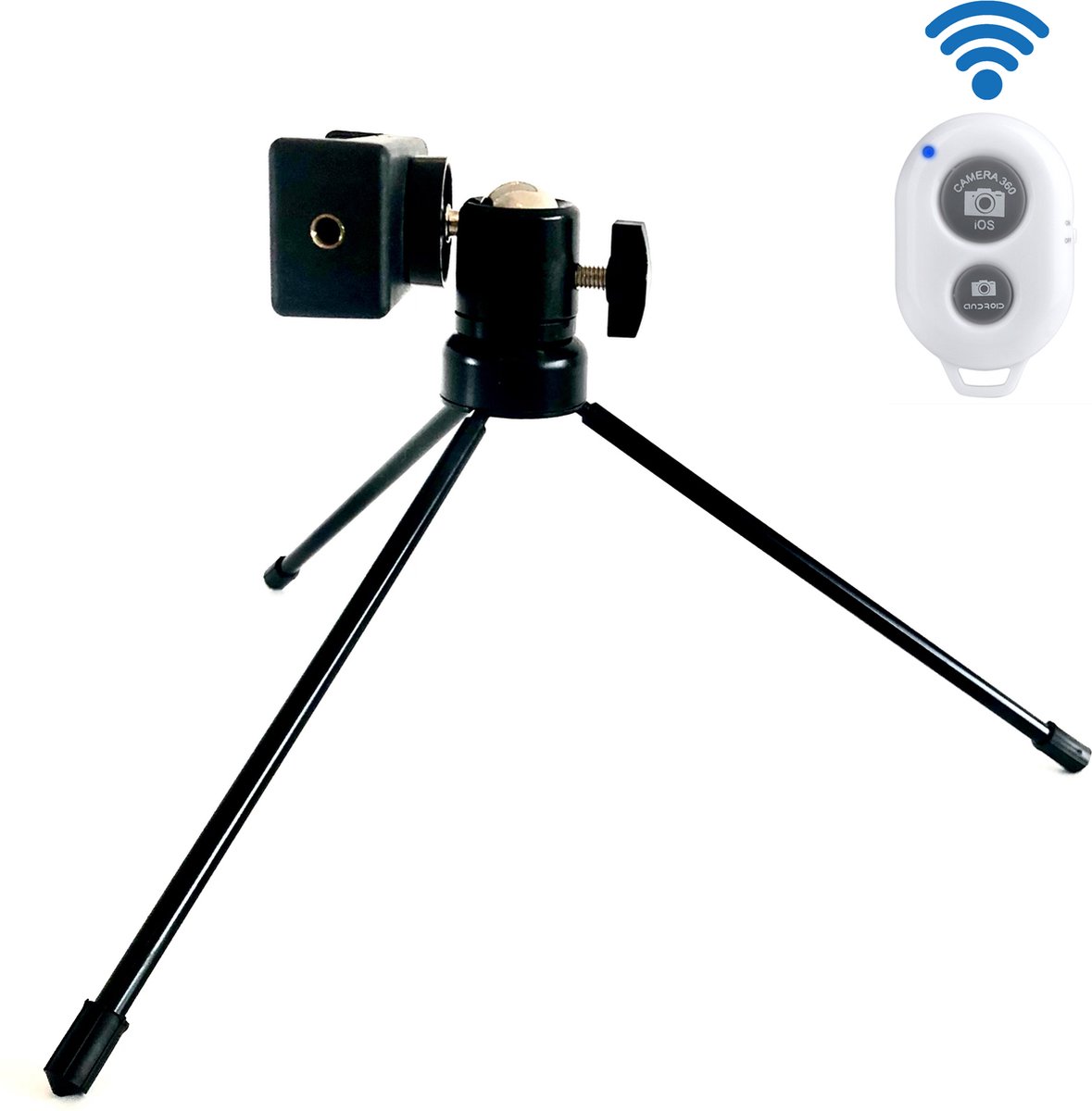 Tafel statief telefoon en camera met bluetooth afstandsbediening
