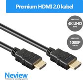 Neview - Câble Premium HDMI 2.0 50 cm - 4K Ultra HD - Plaqué Or