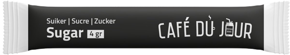 Suikersticks - 4 gram suiker per stick - 1000 stuks