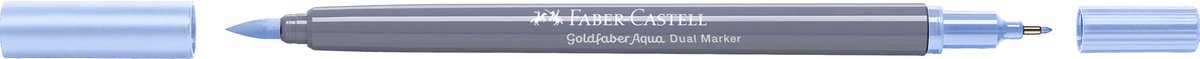Faber-Castell - Duo aquarel marker - Goldfaber - pastel hemelsblauw 446 - brush / 0,6mm - FC-164646