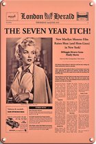 Signs-USA - Promotie Sign - metaal - Marilyn Monroe - Seven Year Itch - 30 x 40 cm