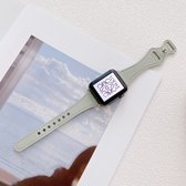 Fungus - Smartwatch bandje - Geschikt voor Apple Watch 38 / 40 / 41 mm - Series 1 2 3 4 5 6 7 8 9 SE iWatch - PU leer - Vlinder - Lichtgroen