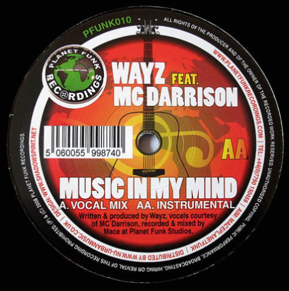 Wayz Feat. Mc Darrison - Music In My Mind