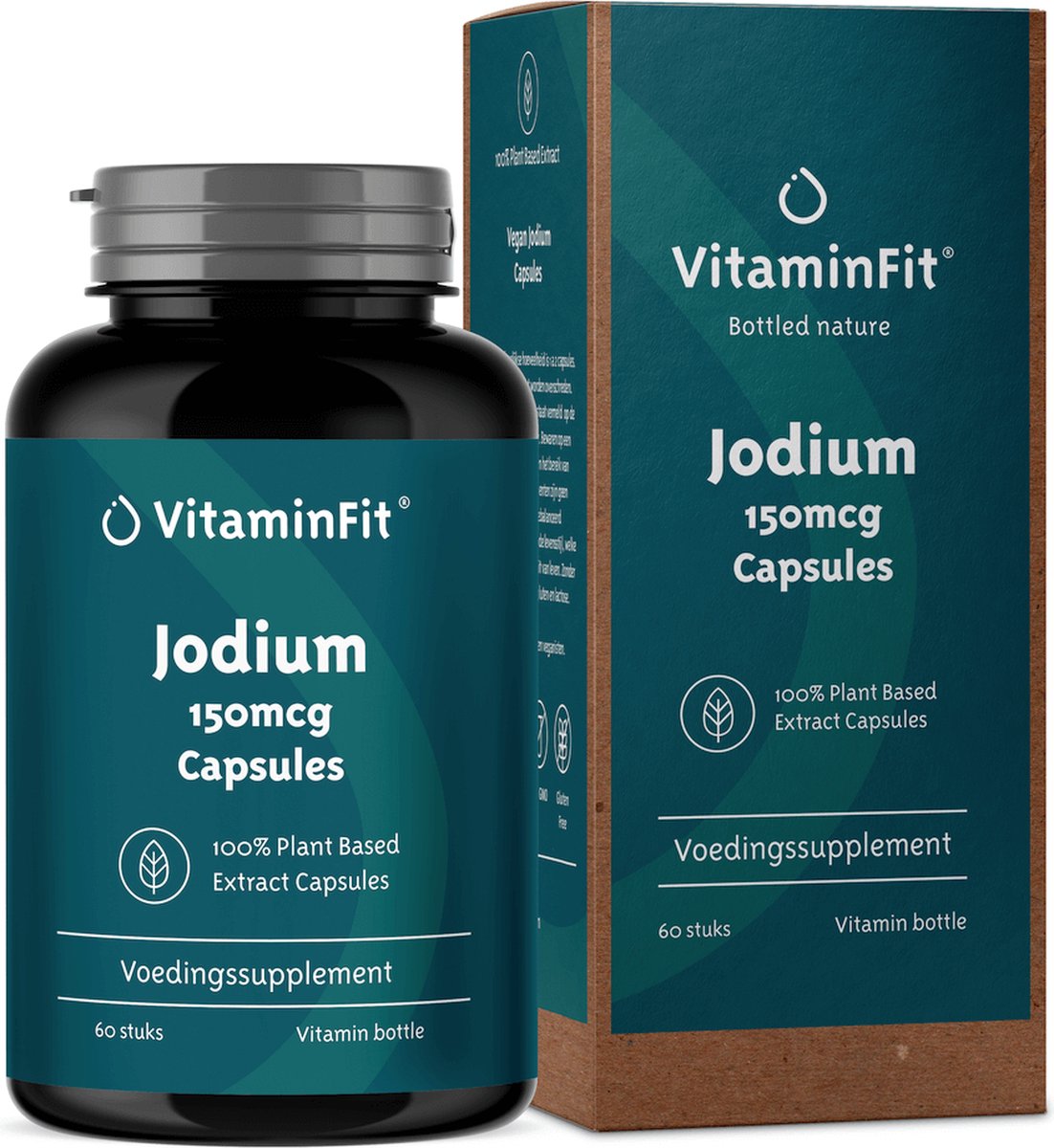 VitaminFit Jodium Tabletten Capsules uit plantaardig kelp 150mcg - 100%  Plantaardig -... | bol.com
