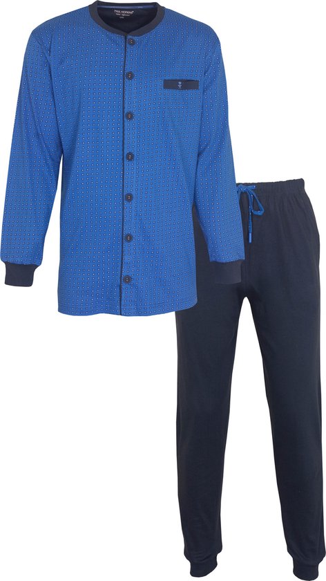 Paul Hopkins Pyjama Boutonné Homme Blauw PHPYH2121A - Tailles: XL