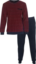 Paul Hopkins Badstof Heren Pyjama Rood/Blauw PHPYH2101A - Maten: 3XL